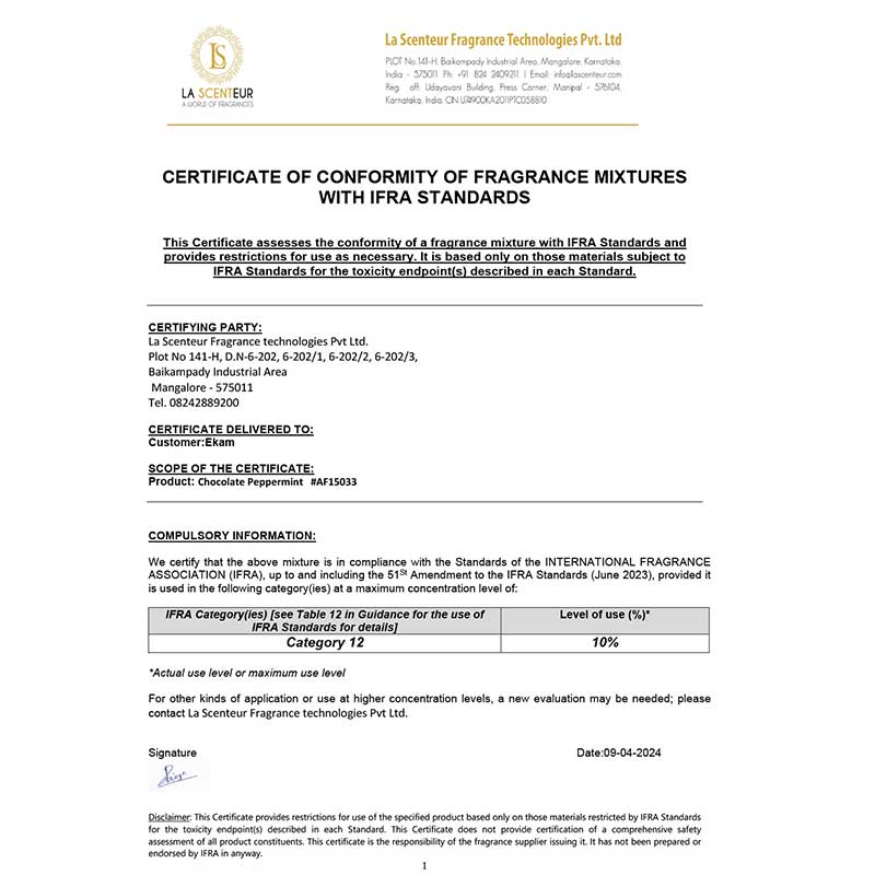 Chocolate Peppermint 3 Wick Scented Candle