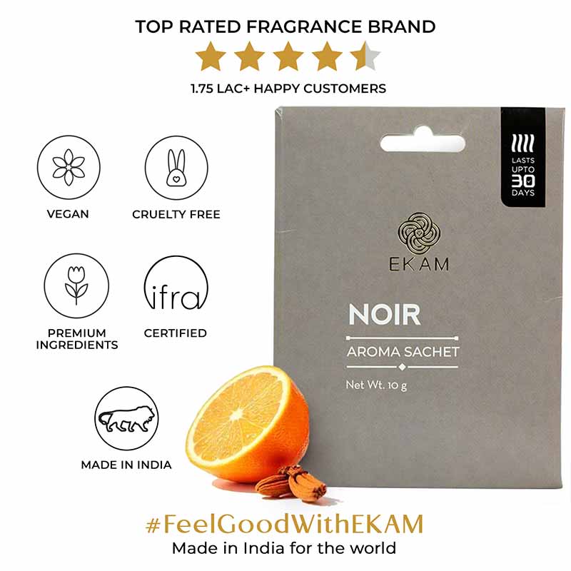 Combo Pack of 10 Noir Scented Sachets