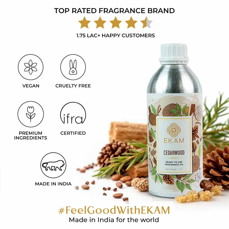 Cedarwood Ready To Use Fragrance Oil, 1 Litre