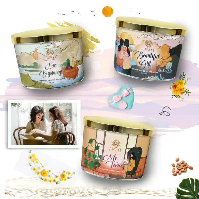 Me Time Scented 3 Wick Candle