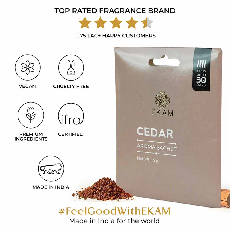 Combo Pack of 5 Cedar Scented Sachets