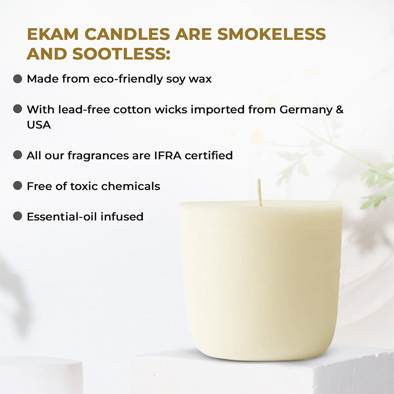 Mahogany Scented Shot Glass Refill Candle