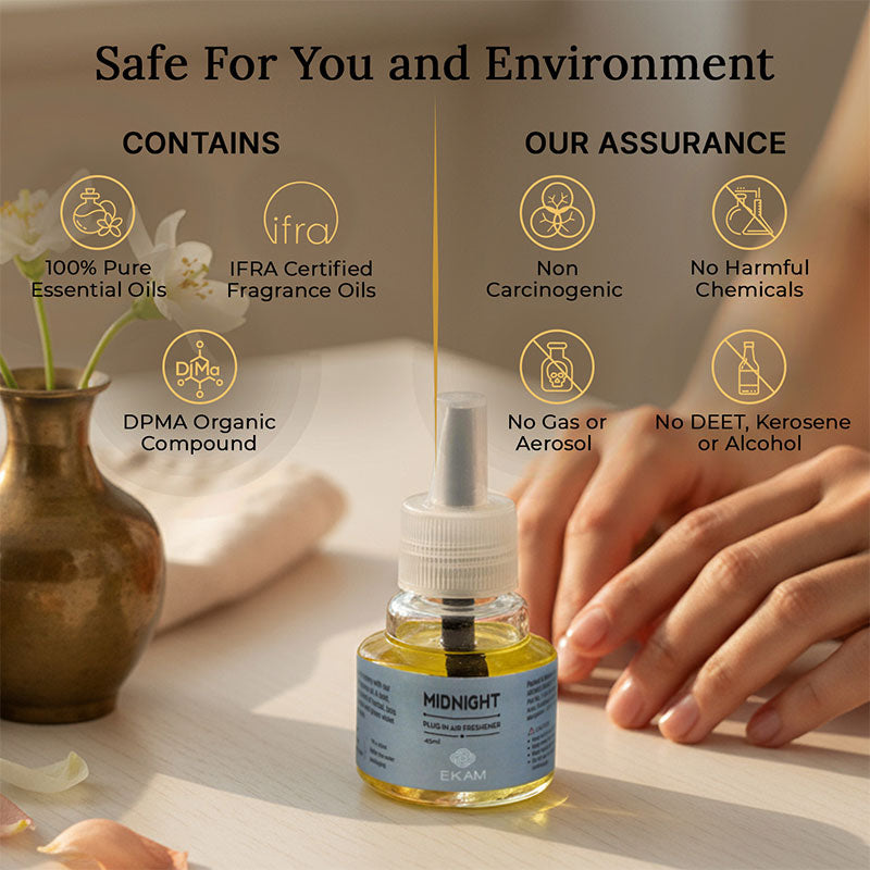 Midnight Scented Plug In Air Freshener Kit
