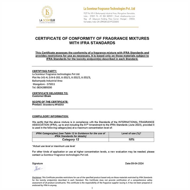 Strawberry 3 Wick Scented Candle