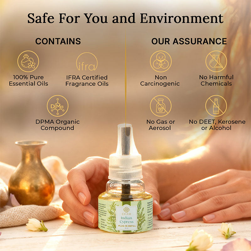 Indian Cypress Plug In Air Freshener Refill| 45ml