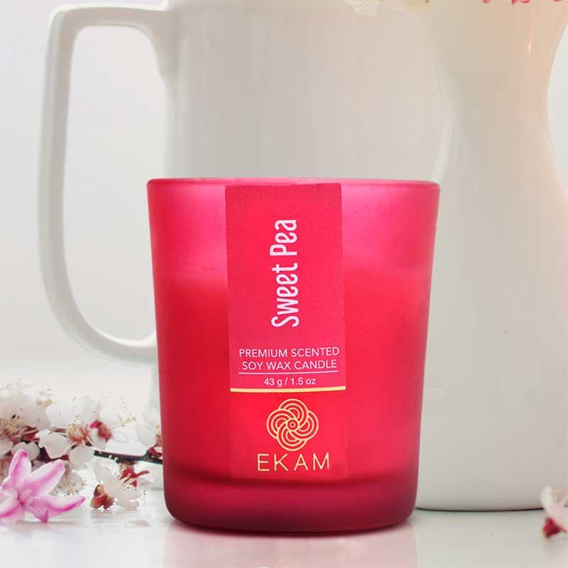 Sweet Pea Shot Glass Scented Candle