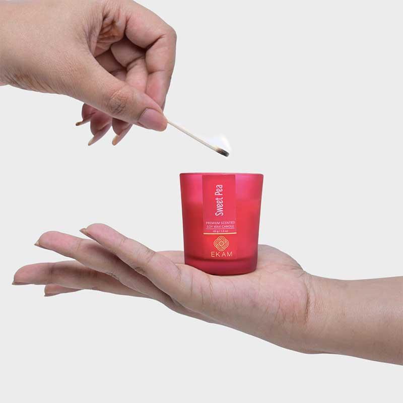 Sweet Pea Shot Glass Scented Candle
