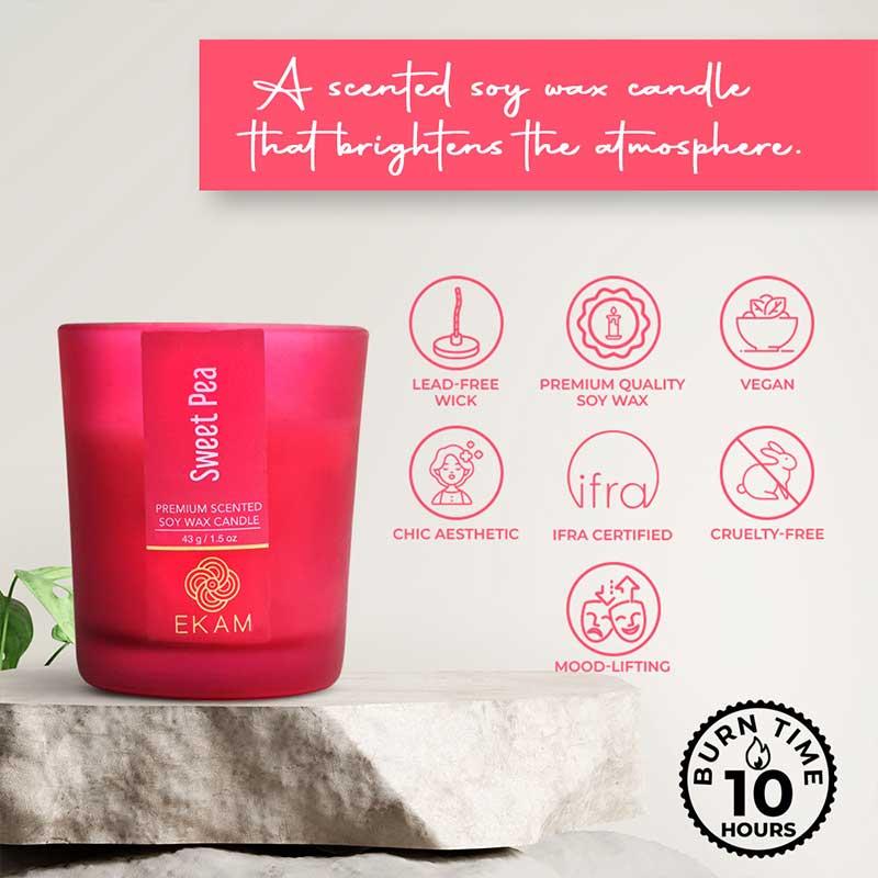Sweet Pea Shot Glass Scented Candle