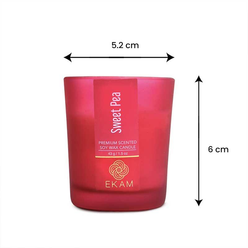 Sweet Pea Shot Glass Scented Candle