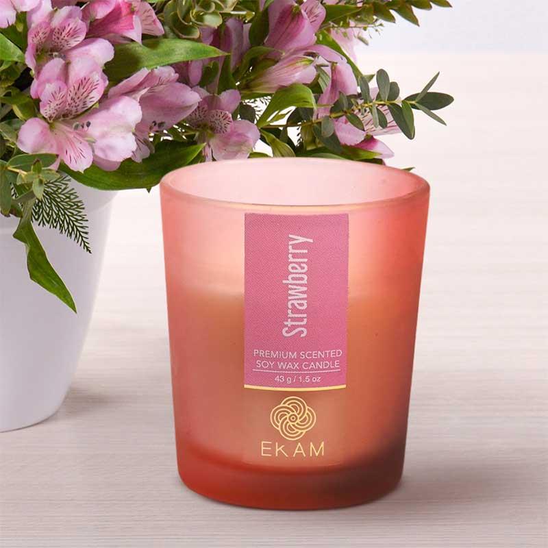 Strawberry Shot Glass Scented Candle