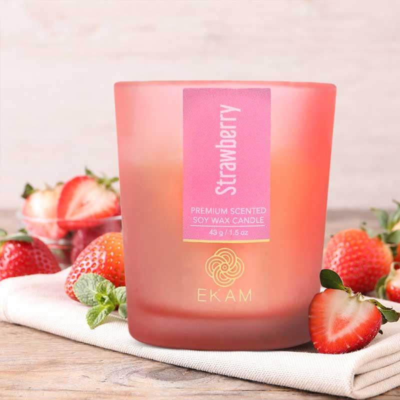 Strawberry Shot Glass Scented Candle