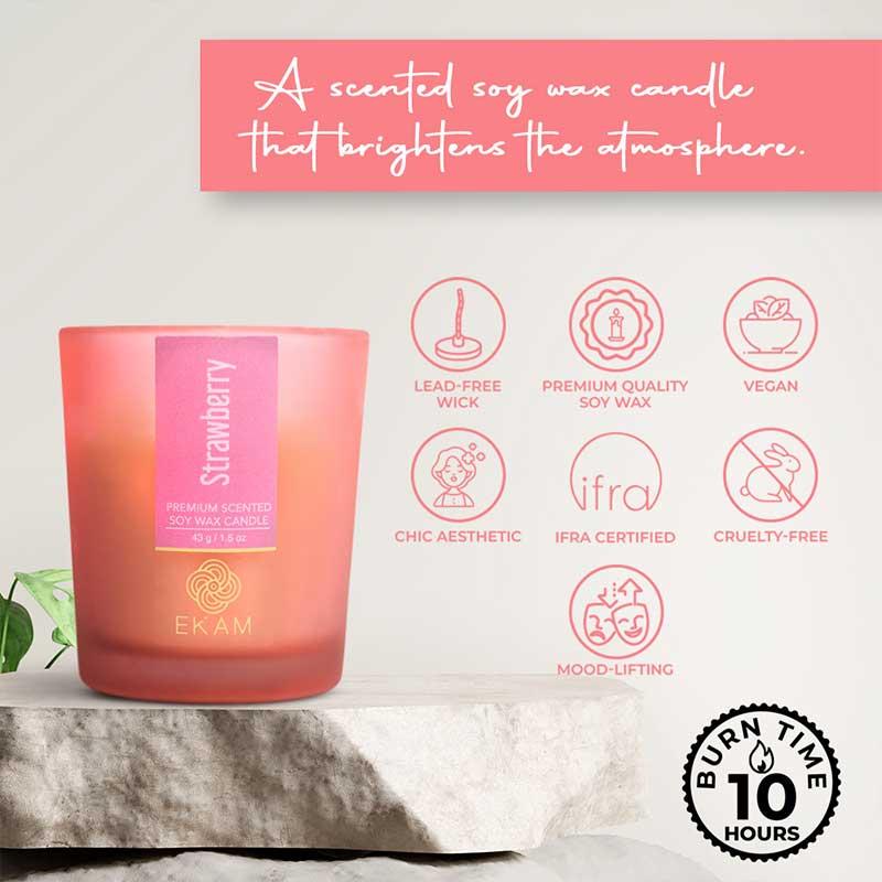 Strawberry Shot Glass Scented Candle