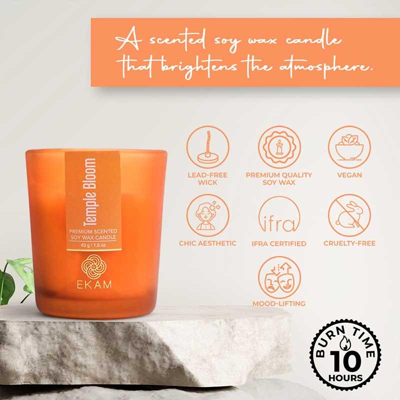 Temple Bloom Shot Glass Scented Candle