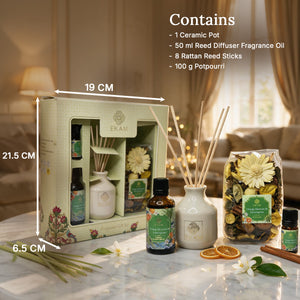 Orange Blossom & Lemongrass Reed Diffuser & Potpourri Gift Set