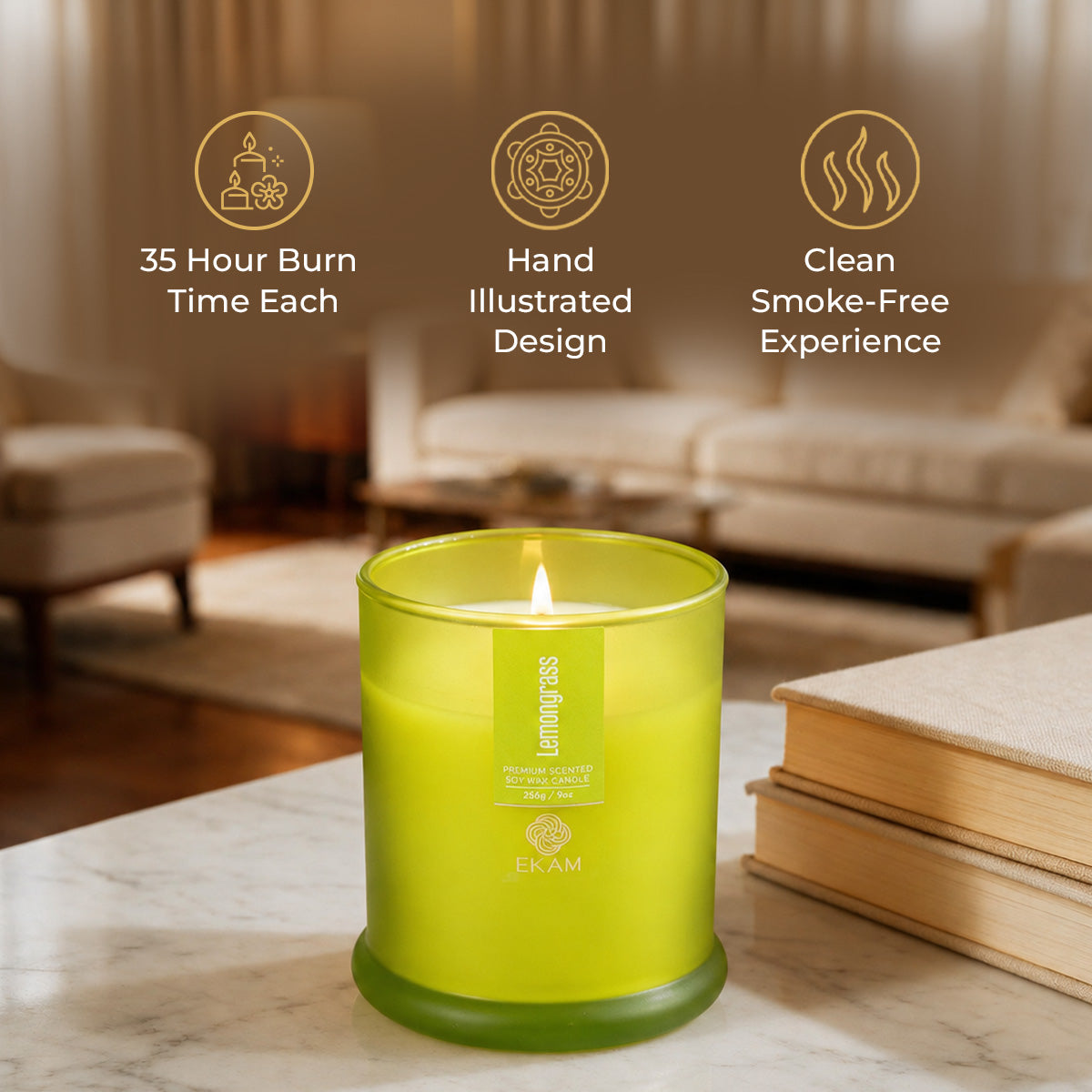 Lemongrass Ring Jar Scented Candle