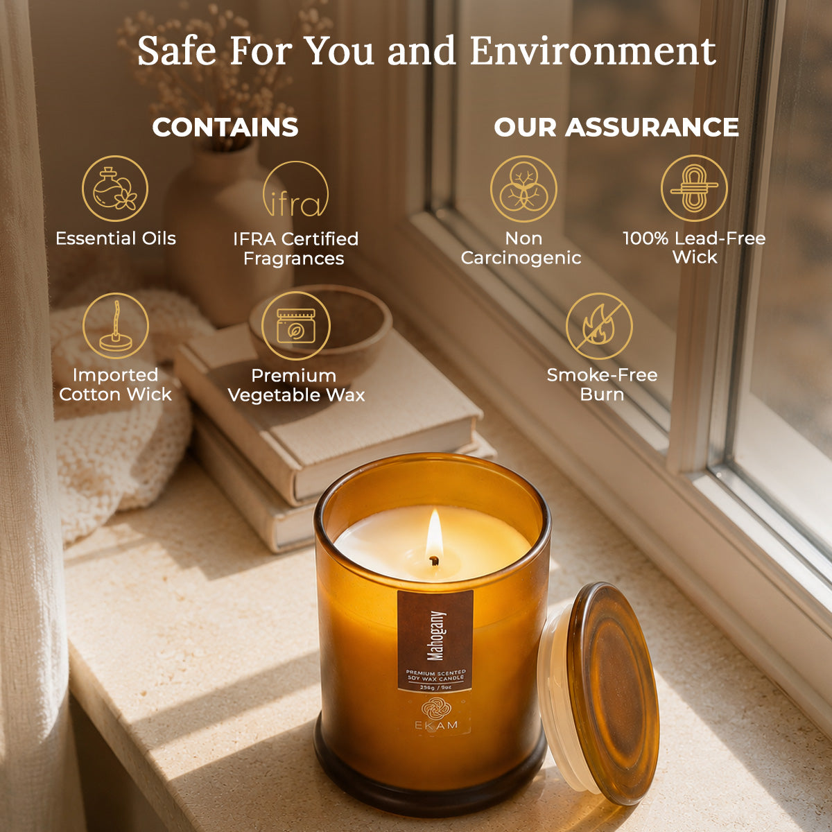 Mahogany Ring Jar Scented Candle