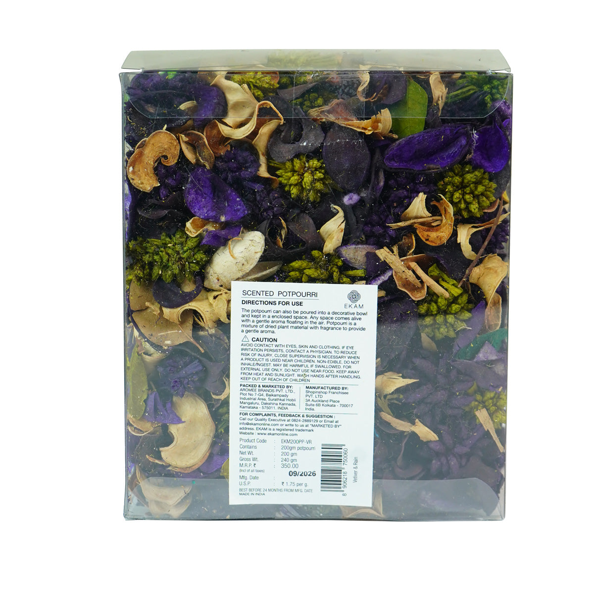 EKAM Vetiver & Rain Potpourri Pack