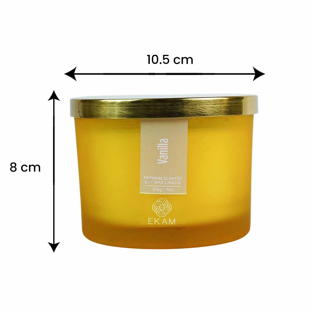 Vanilla 3 Wick Scented Candle