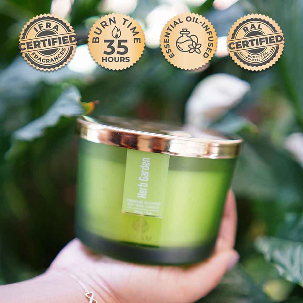 Herb Garden 3 Wick Scented Candle