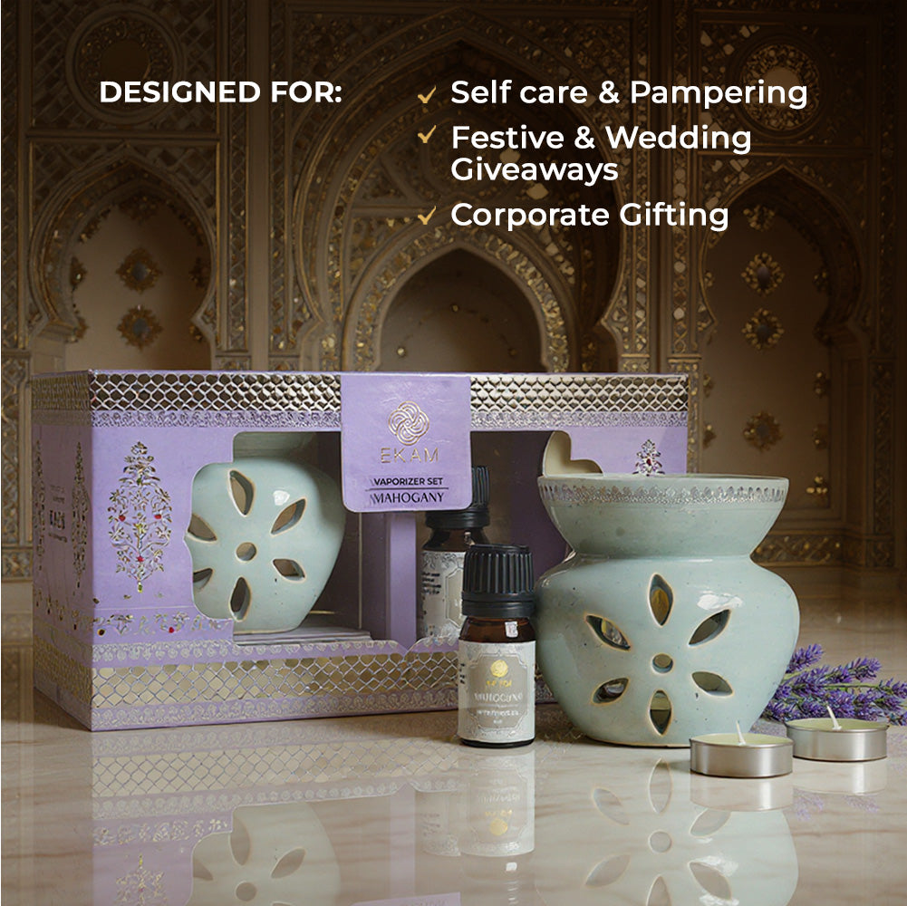 Mahogany Scented 5 ml Vaporizer Set| Festive Sheesh Mahal Collection, 2025-26
