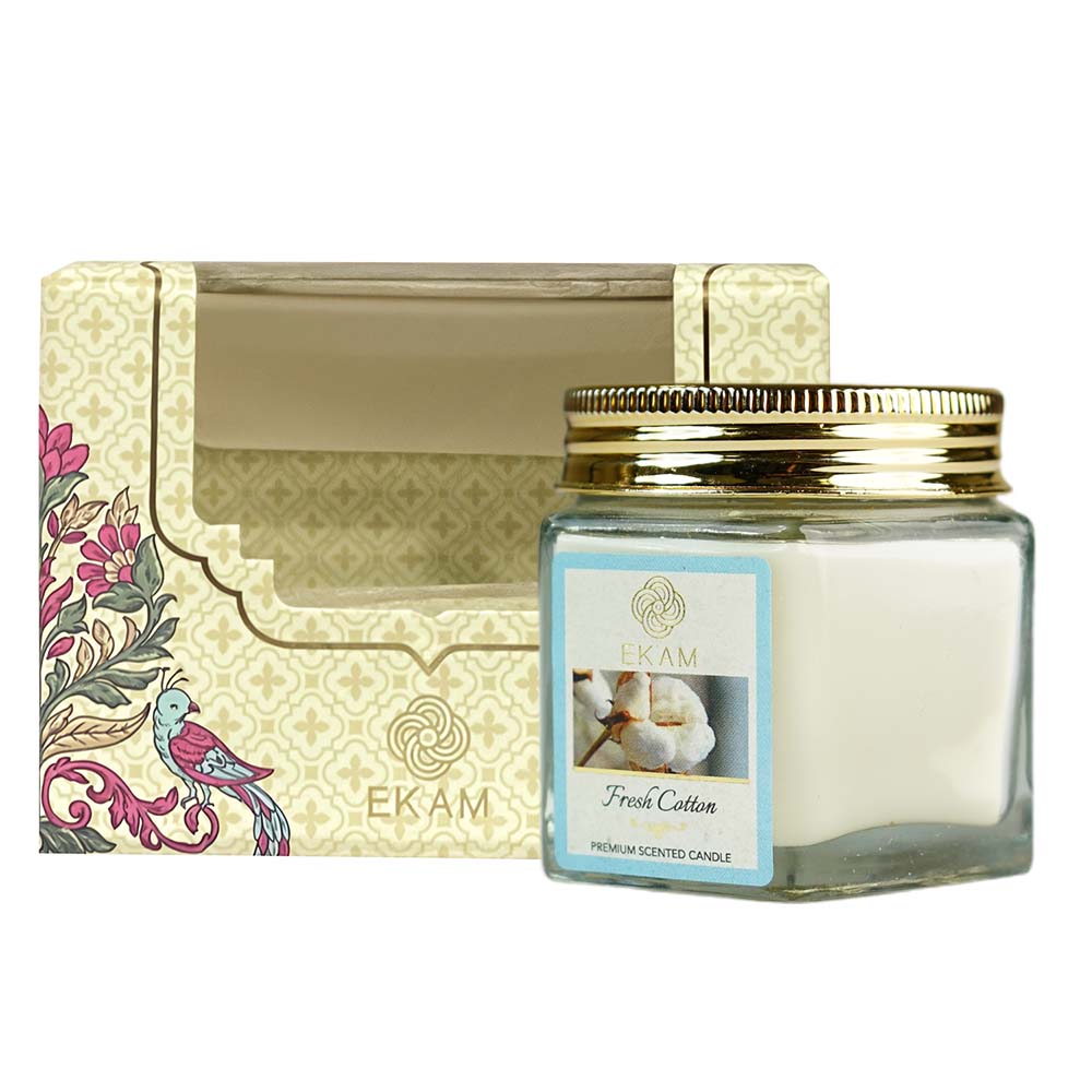 Fresh Cotton Hexa Jar Scented Candle