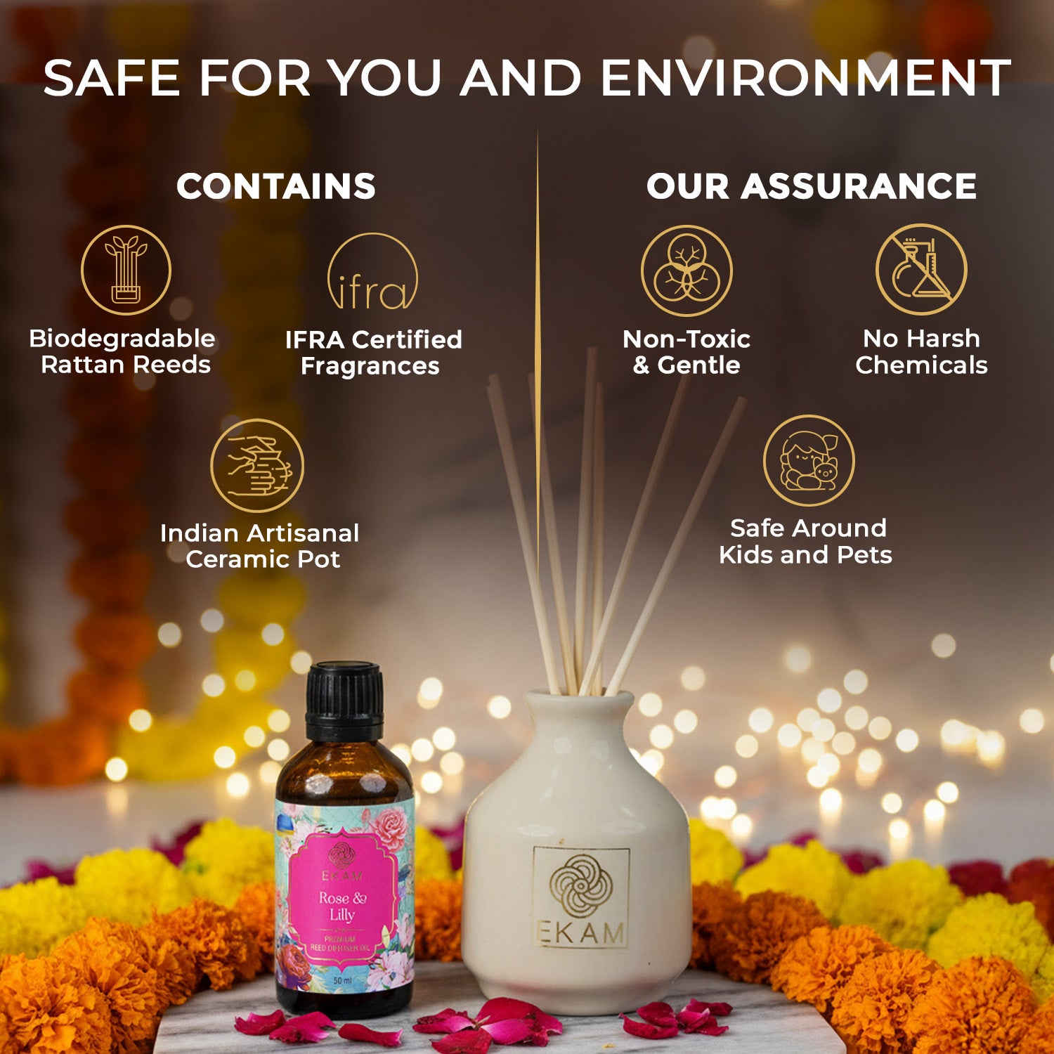 Rose & Lily Reed Diffuser Set