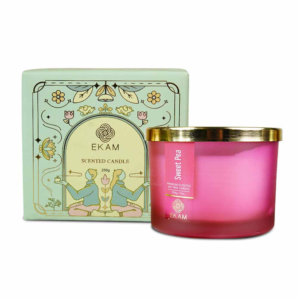 Sweet Pea 3 Wick Scented Candle