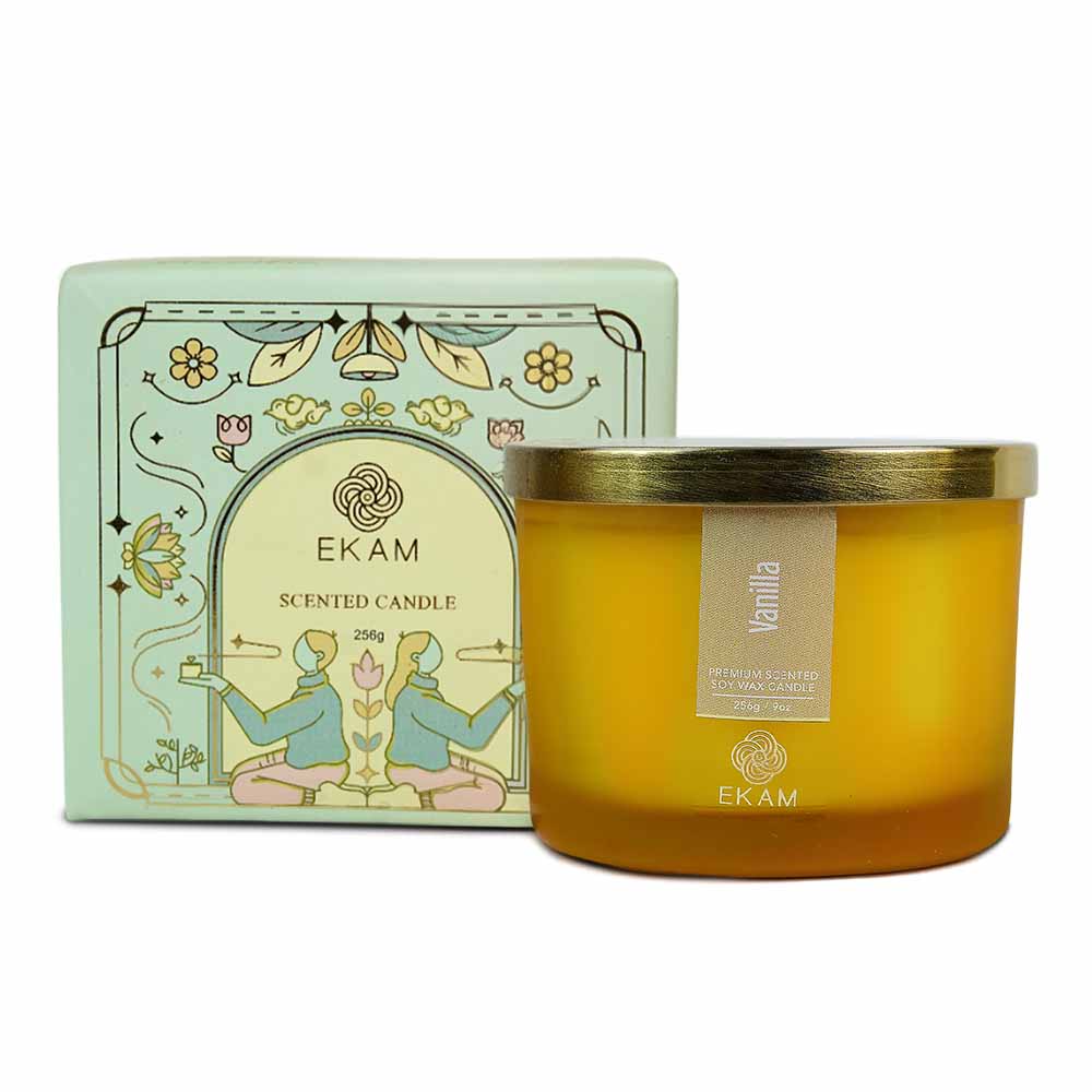 Vanilla 3 Wick Scented Candle
