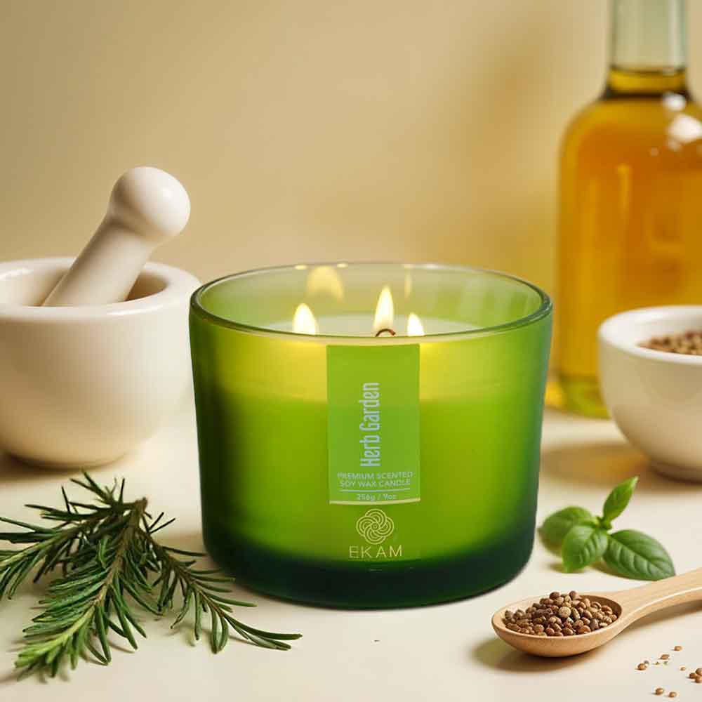 Herb Garden 3 Wick Scented Candle