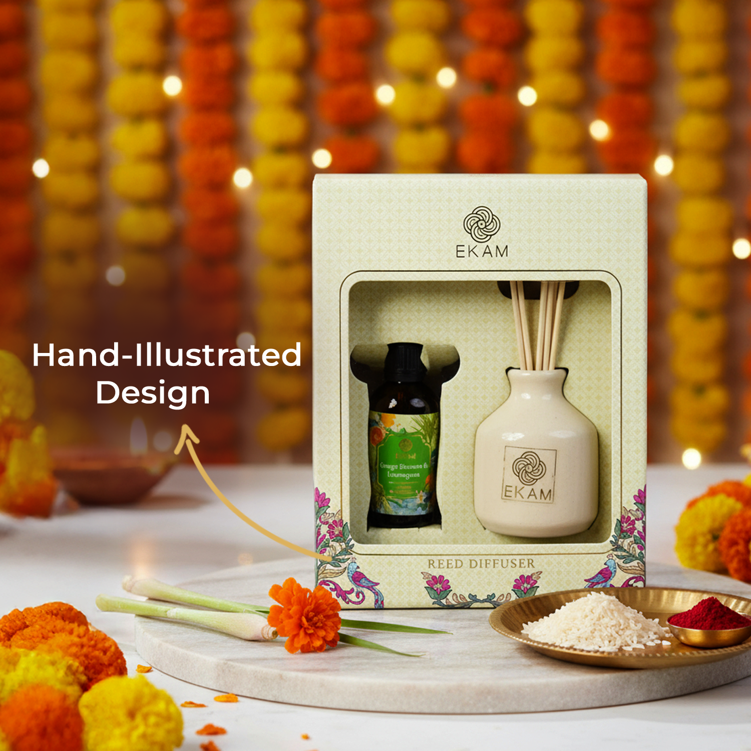 Orange Blossom & Lemongrass Reed Diffuser Set