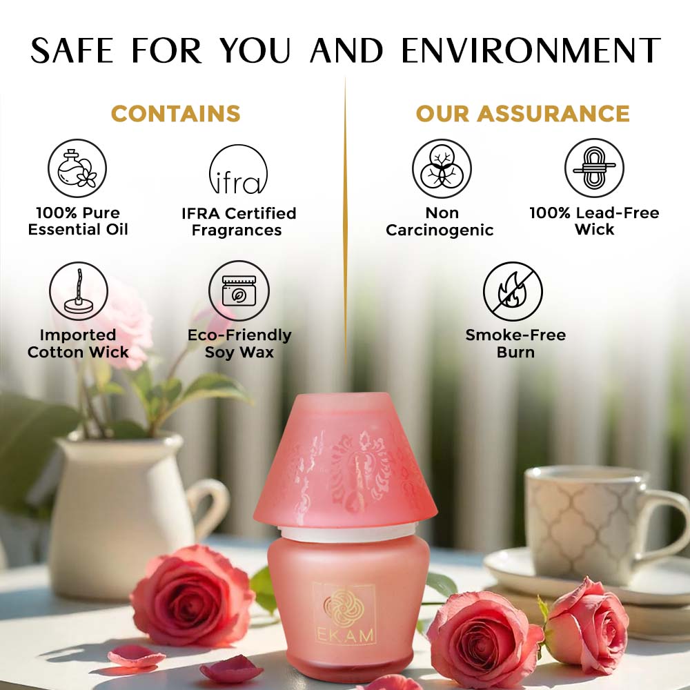 Rose Lampshade Scented Candle