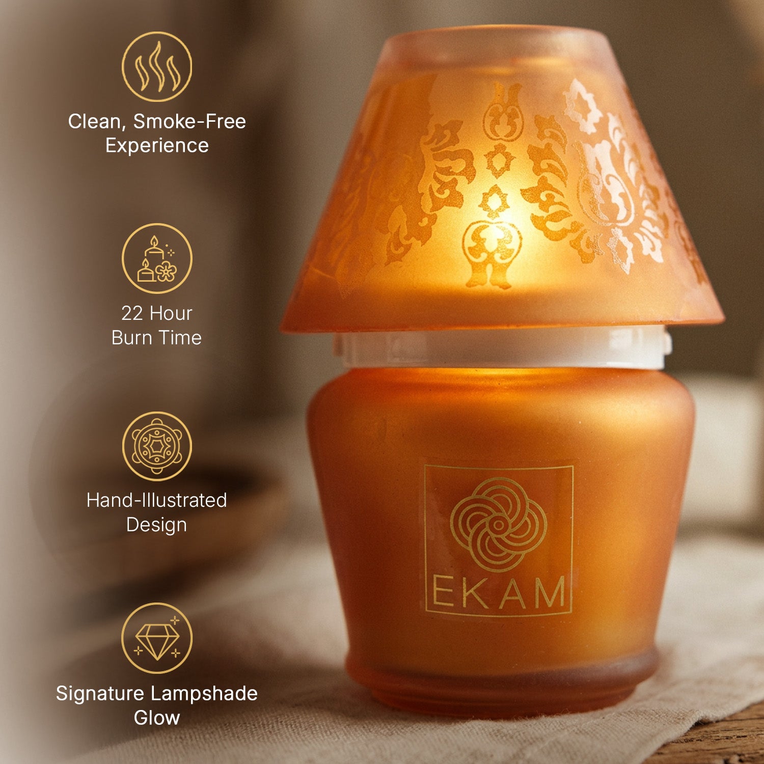 Temple Bloom Lampshade Scented Candle