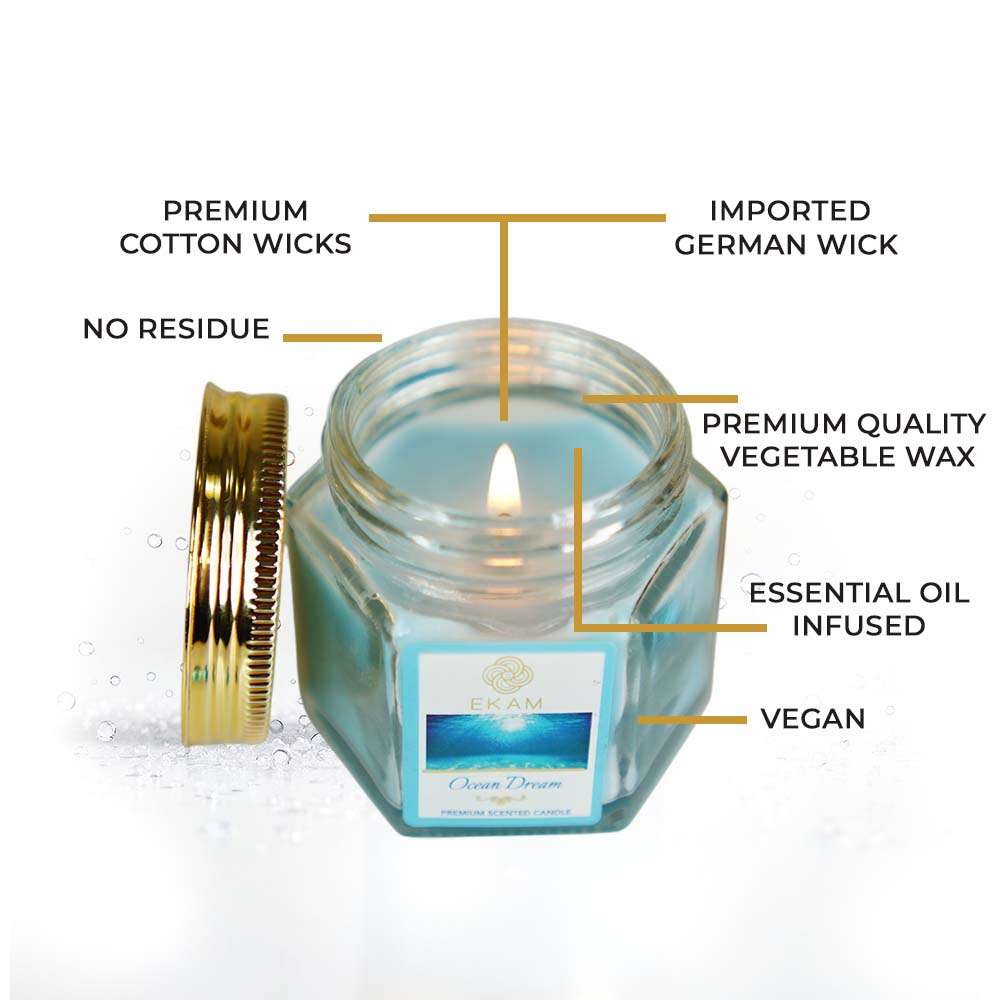 Ocean Dream Hexa Jar Scented Candle