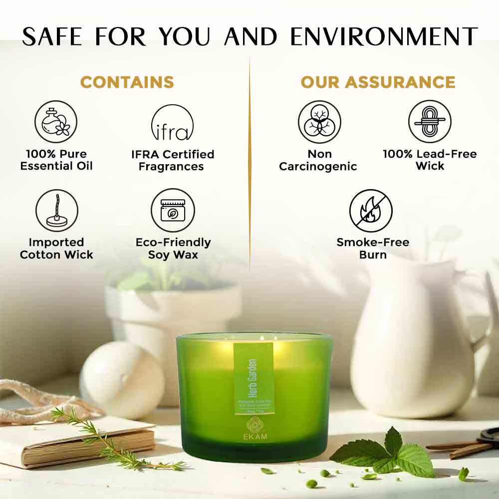 Herb Garden 3 Wick Scented Candle