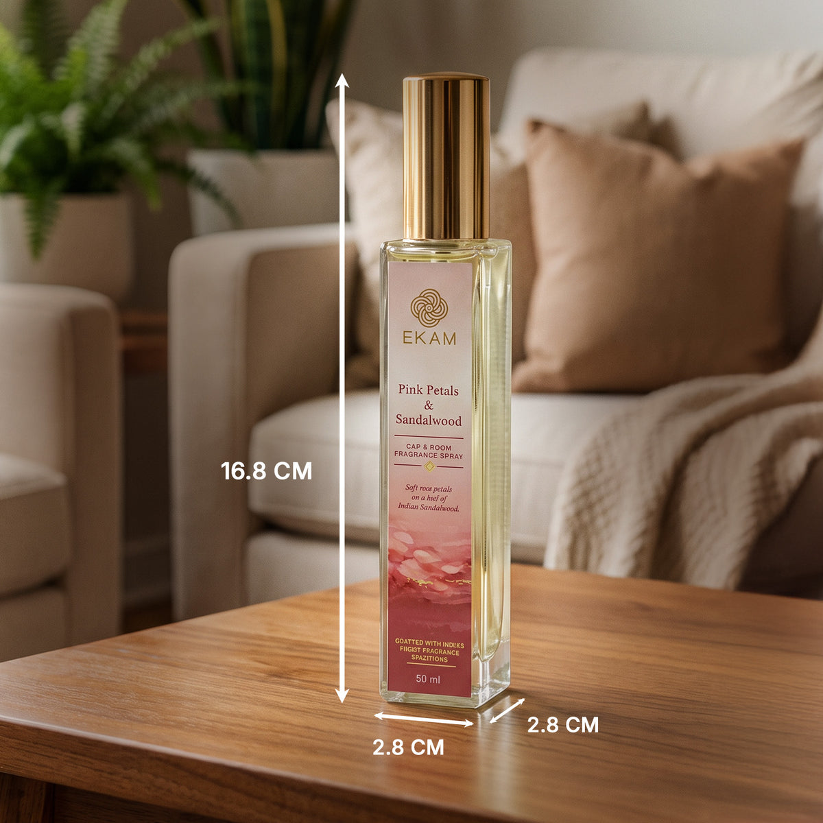 PINK PETALS & SANDALWOOD ROOM & CAR SPRAY