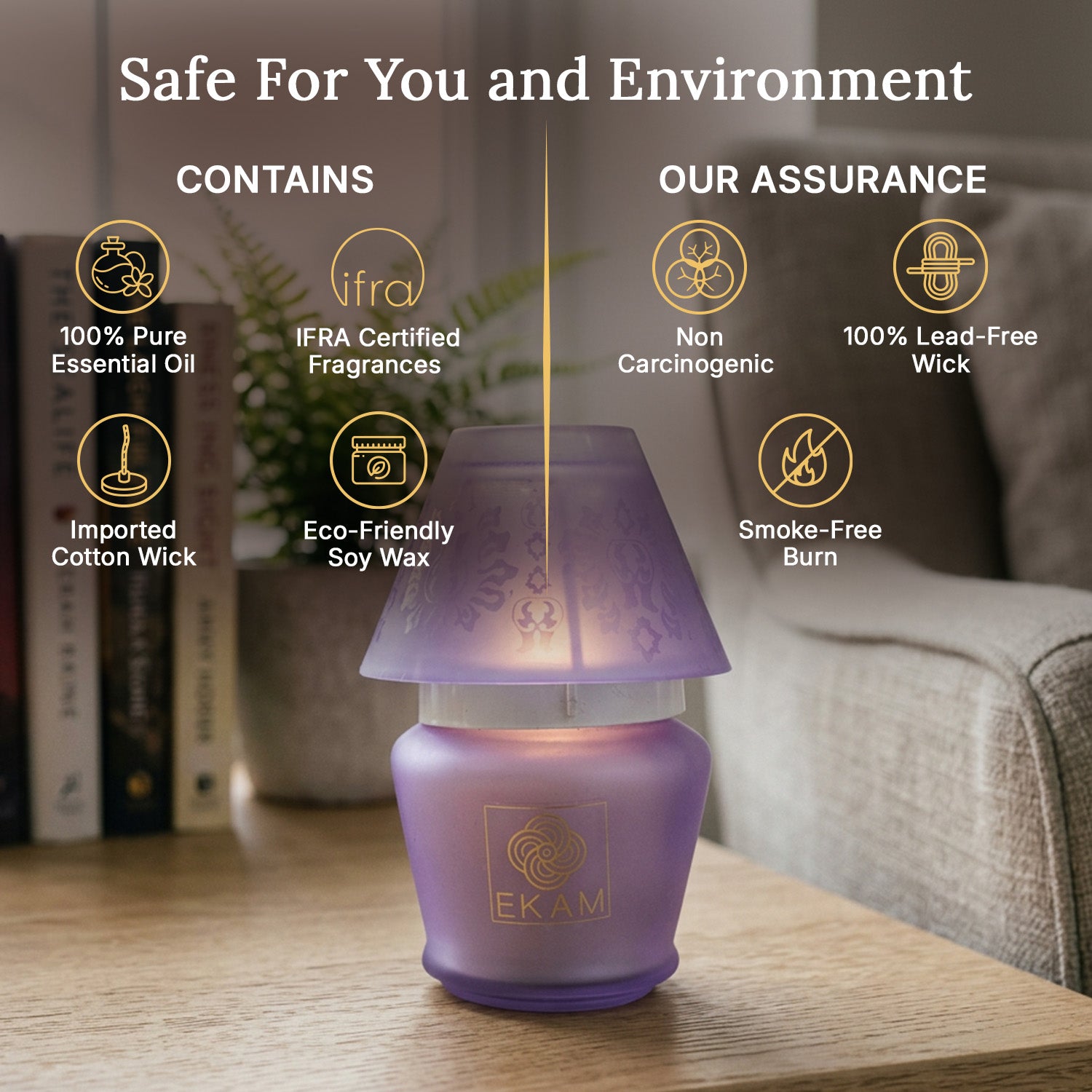 Lavender Lampshade Scented Candle