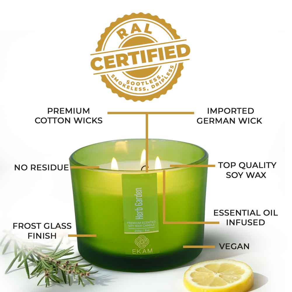 Herb Garden 3 Wick Scented Candle