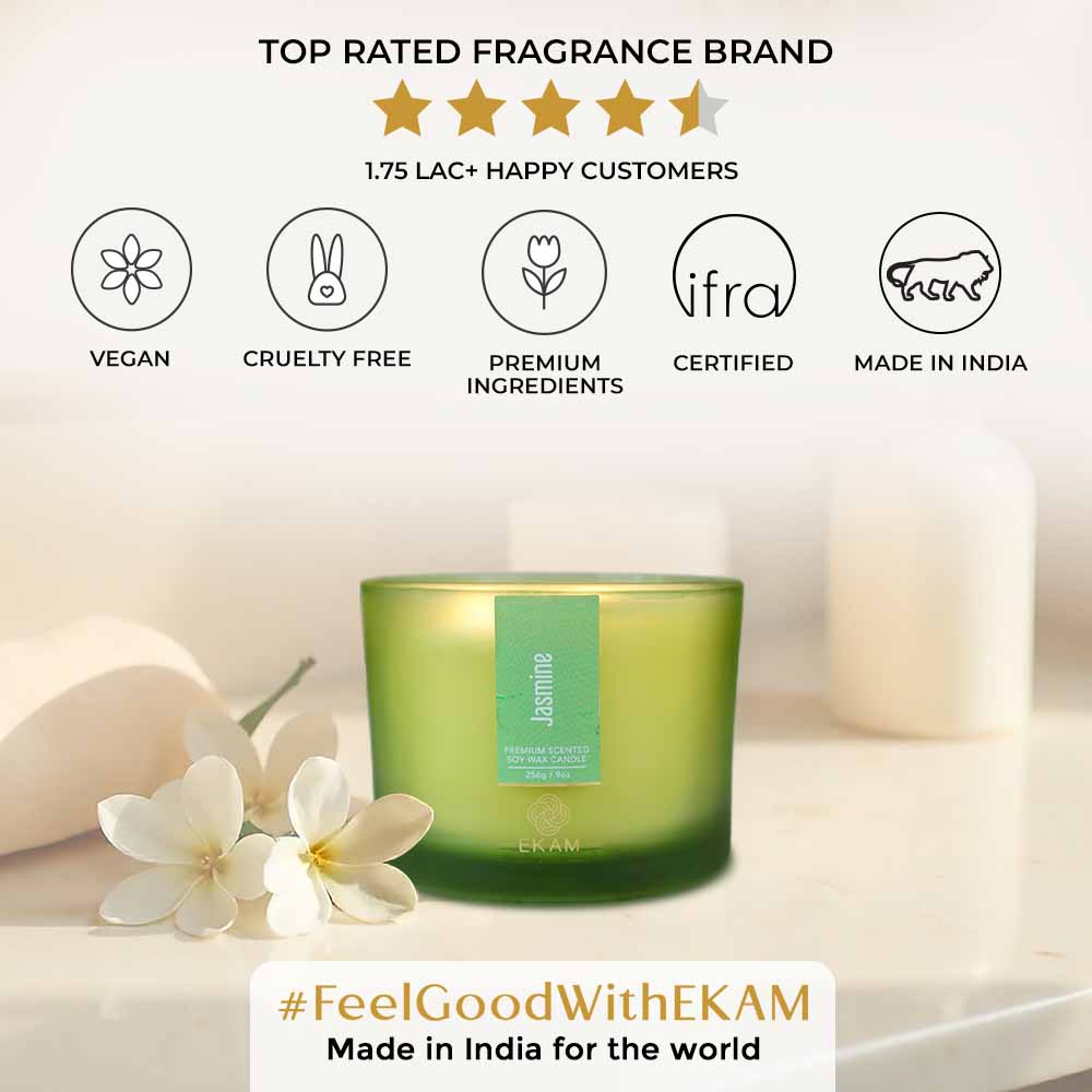 Jasmine 3 Wick Scented Candle