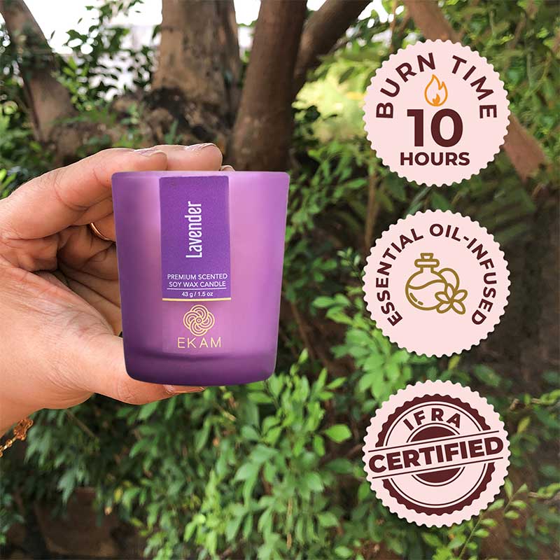 Lavender Shot Glass Scented Candle