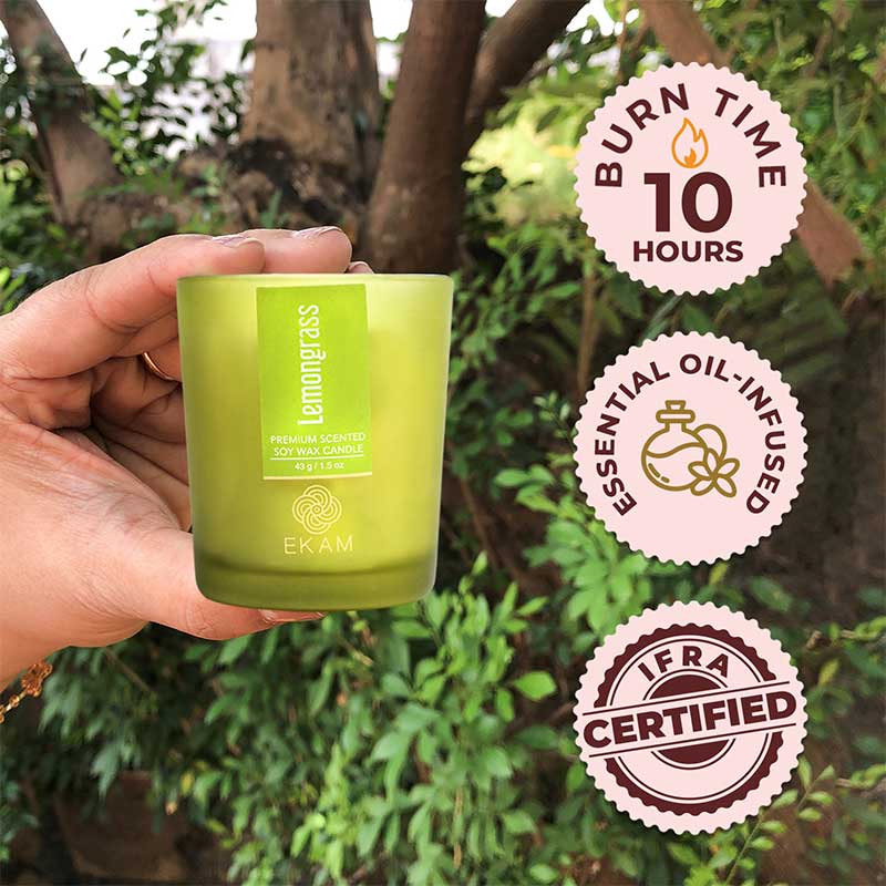 Lemongrass Shot Glass Scented Candle