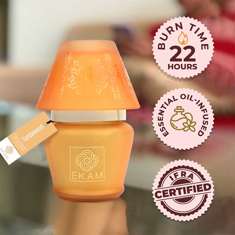 Sandalwood LAMPSHADE SCENTED CANDLE