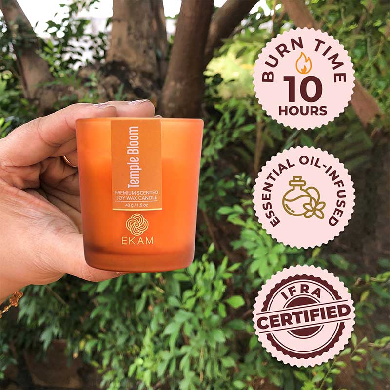 Temple Bloom Shot Glass Scented Candle