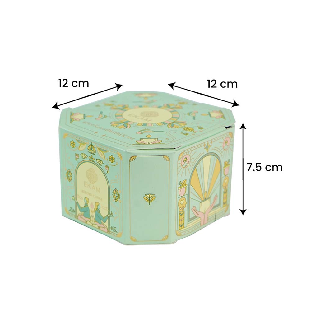 Pack of 4 Shot Glass Scented Candles – Mahogany, Lavender, Rose, Vanilla