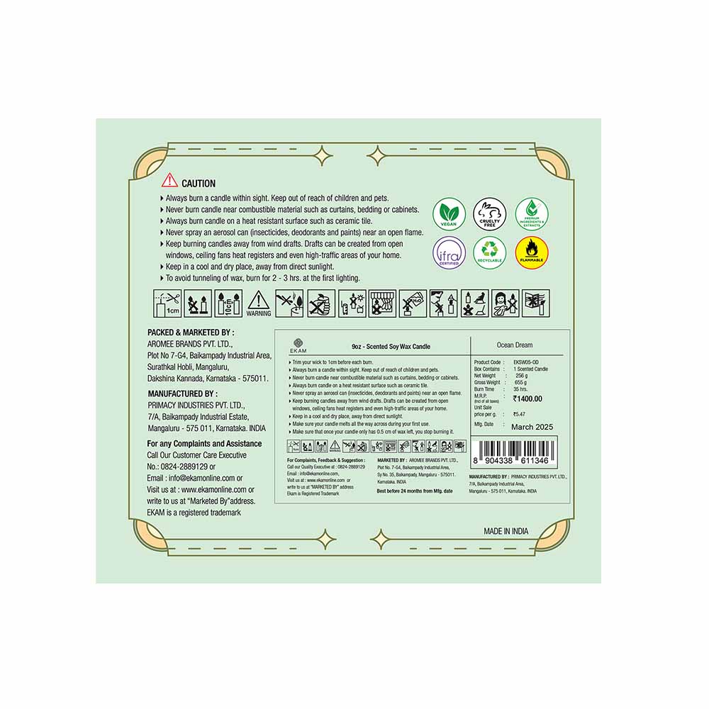 Ocean Dream 3 Wick Scented Candle