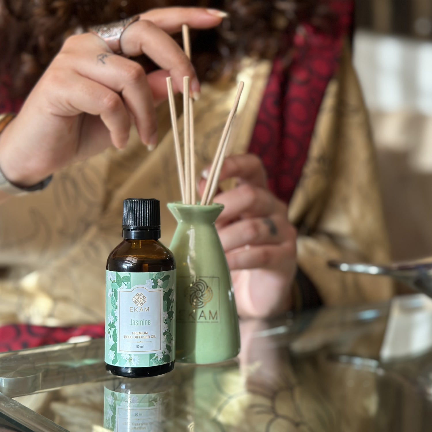 Jasmine Reed Diffuser Set