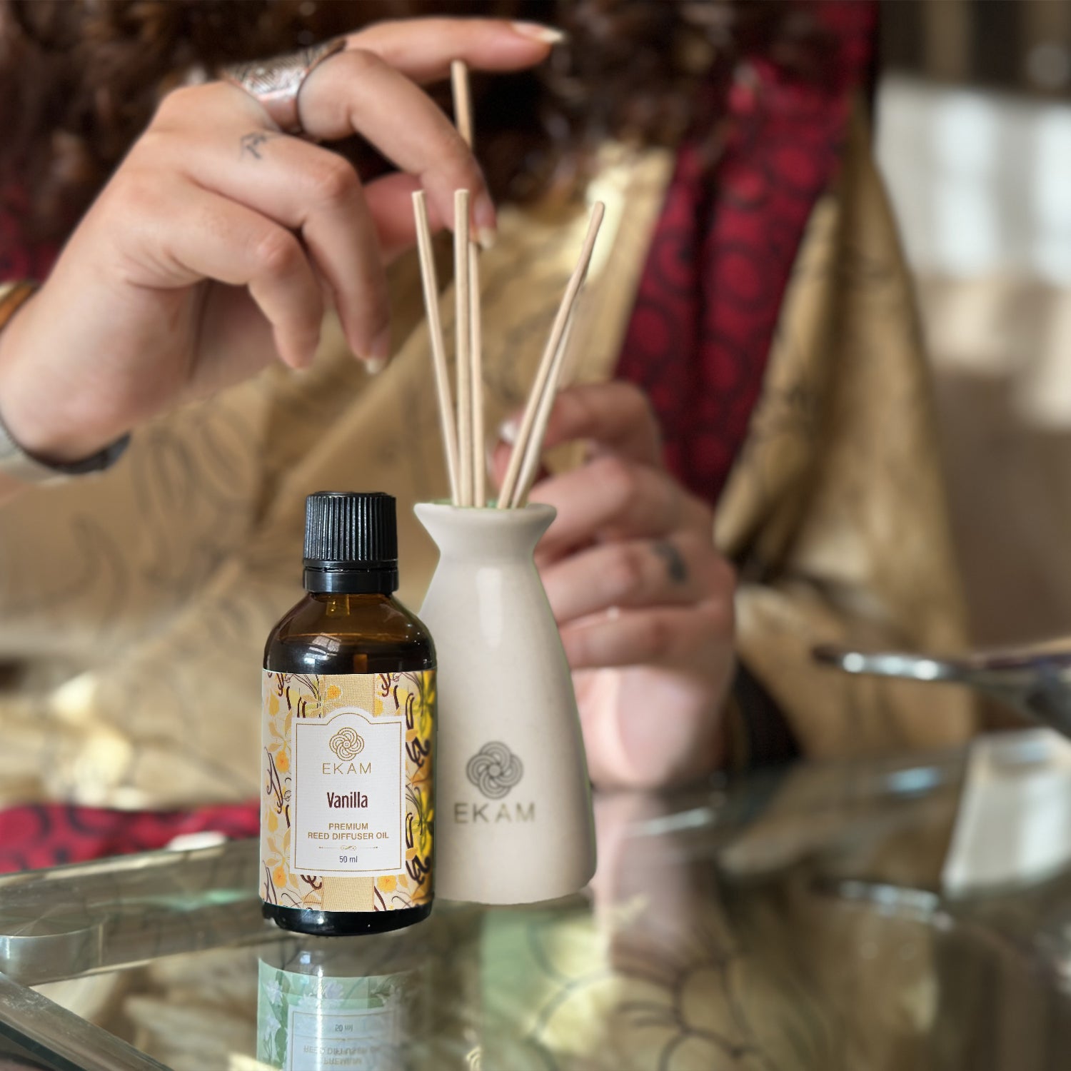 Vanilla Reed Diffuser Set