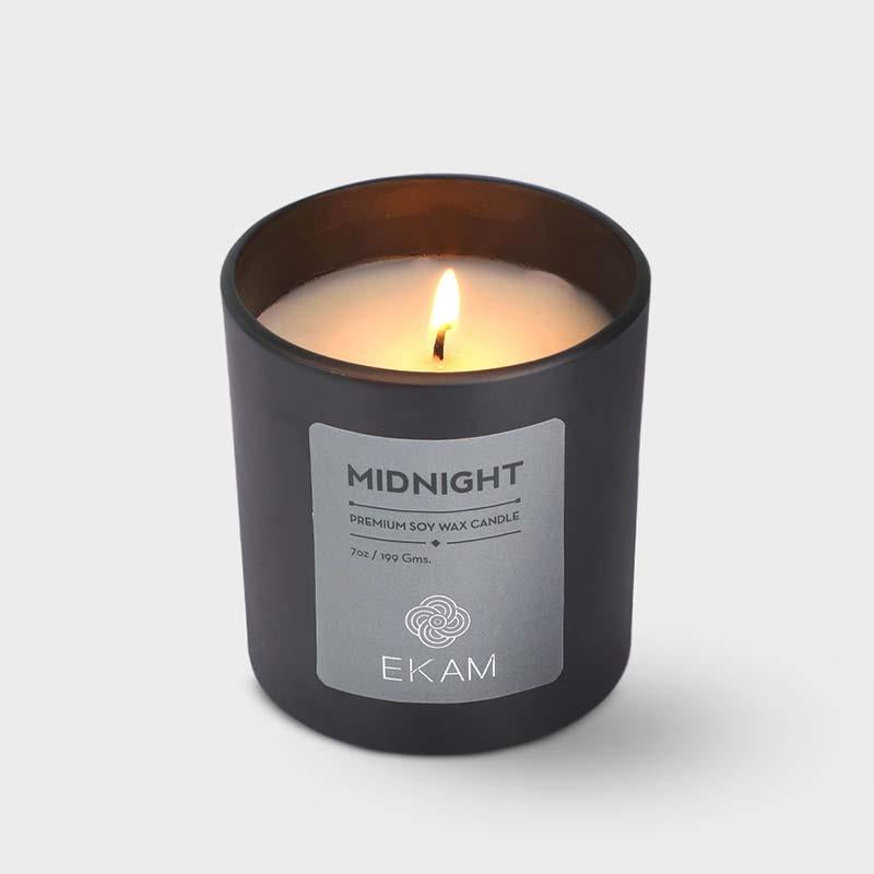 Midnight Premium Soy Wax Candle, Manly Indulgence Series