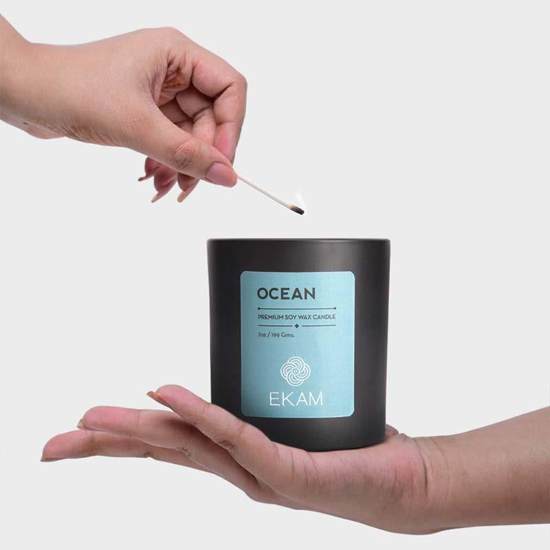 Ocean Premium Soy Wax Candle, Manly Indulgence Series