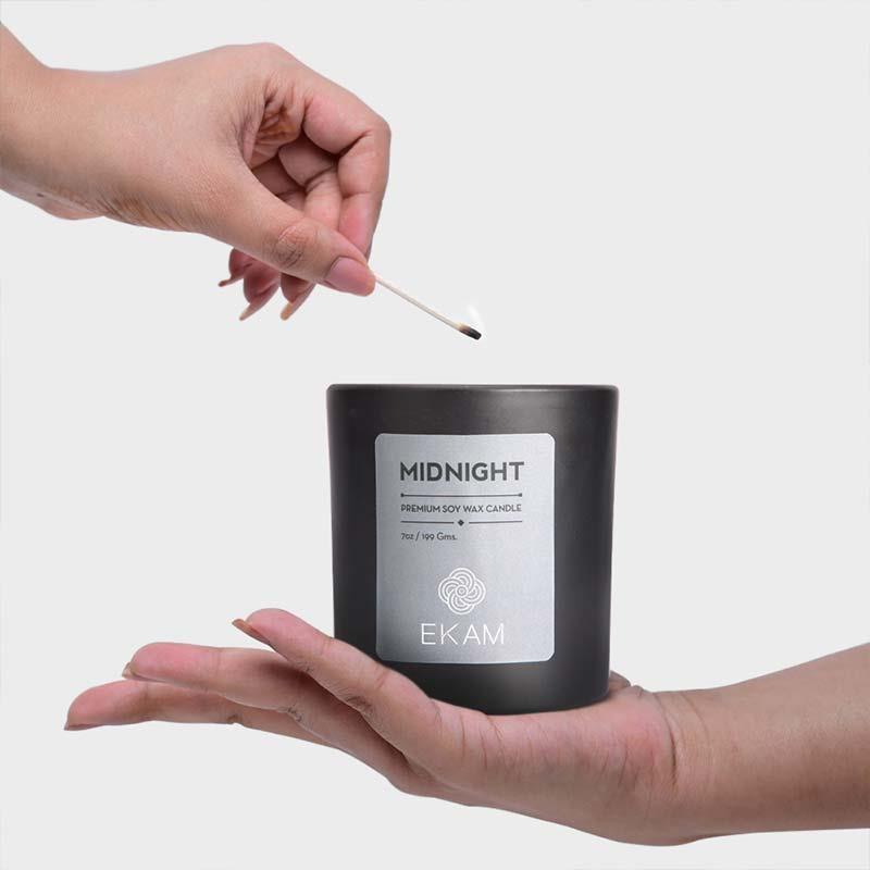 Midnight Premium Soy Wax Candle, Manly Indulgence Series