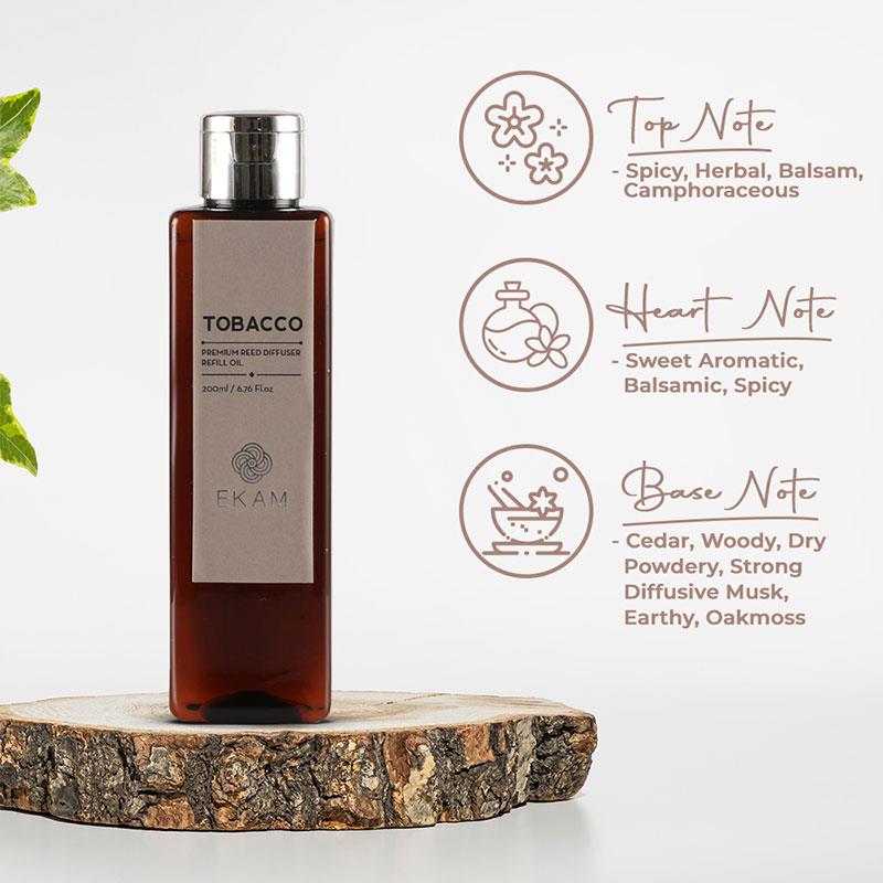 Tobacco Premium Reed Diffuser Refill Oil, 200ml